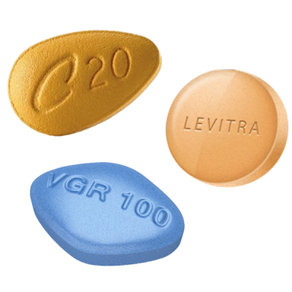 ED Trial Pack: Viagra 100 + Cialis 20 + Levitra 20 (30 pills)